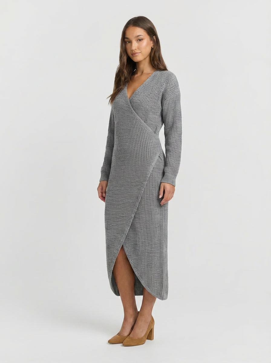 Tessa | Women's Long Sleeve Knit Tunic Dress