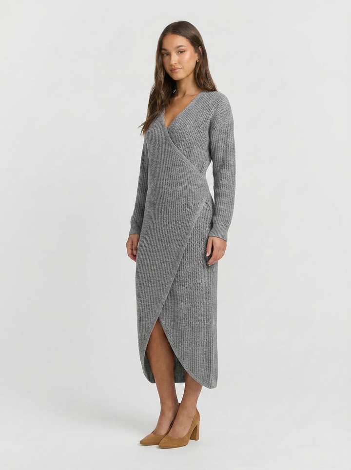 Tessa | Women's Long Sleeve Knit Tunic Dress