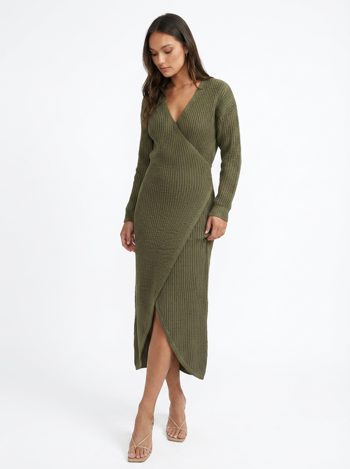 Tessa | Women's Long Sleeve Knit Tunic Dress 4