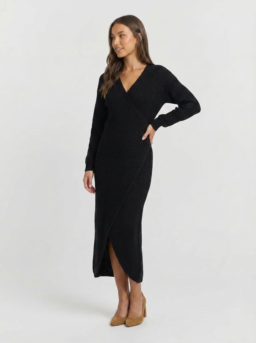 Tessa | Women's Long Sleeve Knit Tunic Dress 5