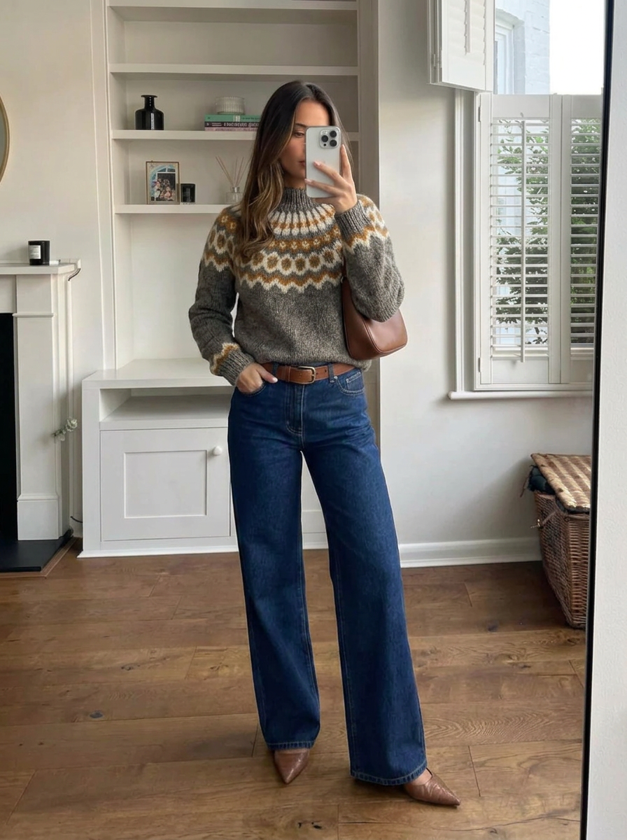 Tilly | Women's Chunky Knit Turtleneck Sweater 1