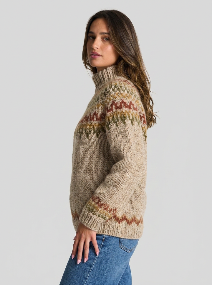Tilly | Women's Chunky Knit Turtleneck Sweater 2