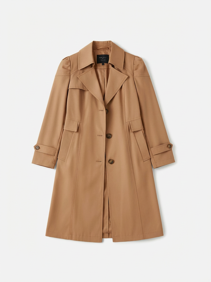 Trinity | Women's Brown Trench Coat Single Breasted  3