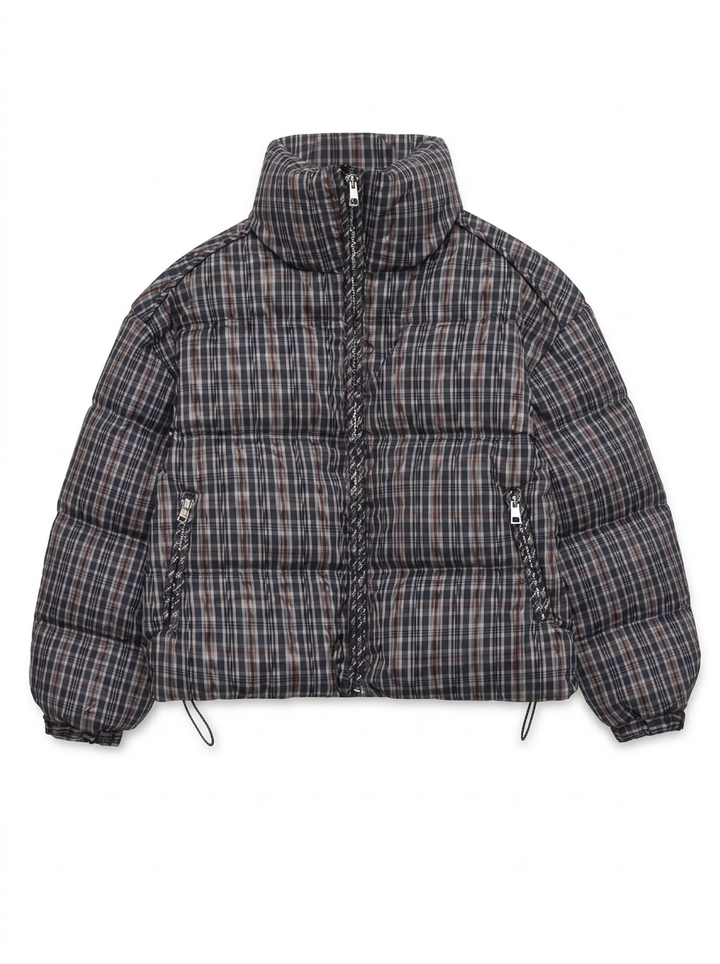 Vanessa | Women's Plaid Zip Puffer Jacket