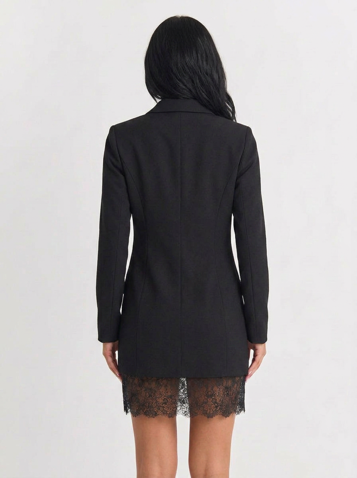 Victoria | Women's Black Blazer Dress Lace