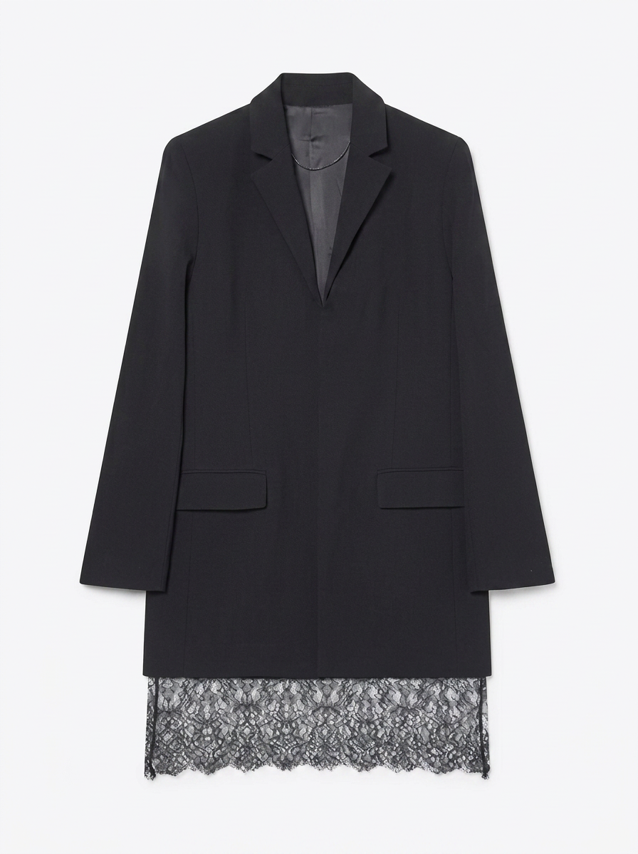 Victoria | Women's Black Blazer Dress Lace