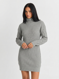 Willow | Knit Dress with Turtleneck & Long Sleeves