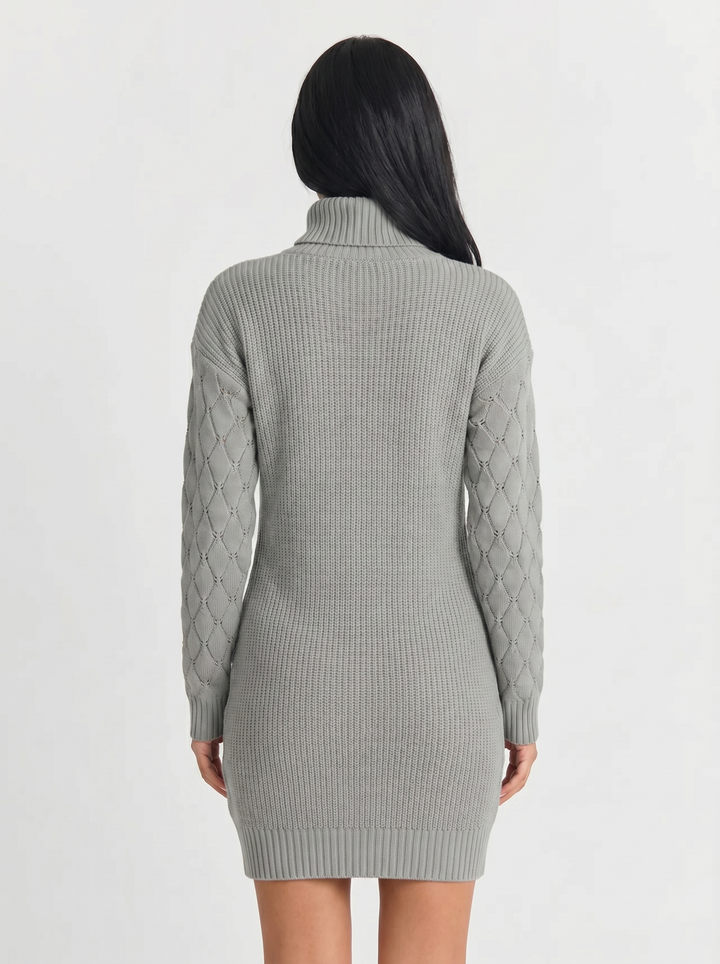 Willow | Knit Dress with Turtleneck & Long Sleeves