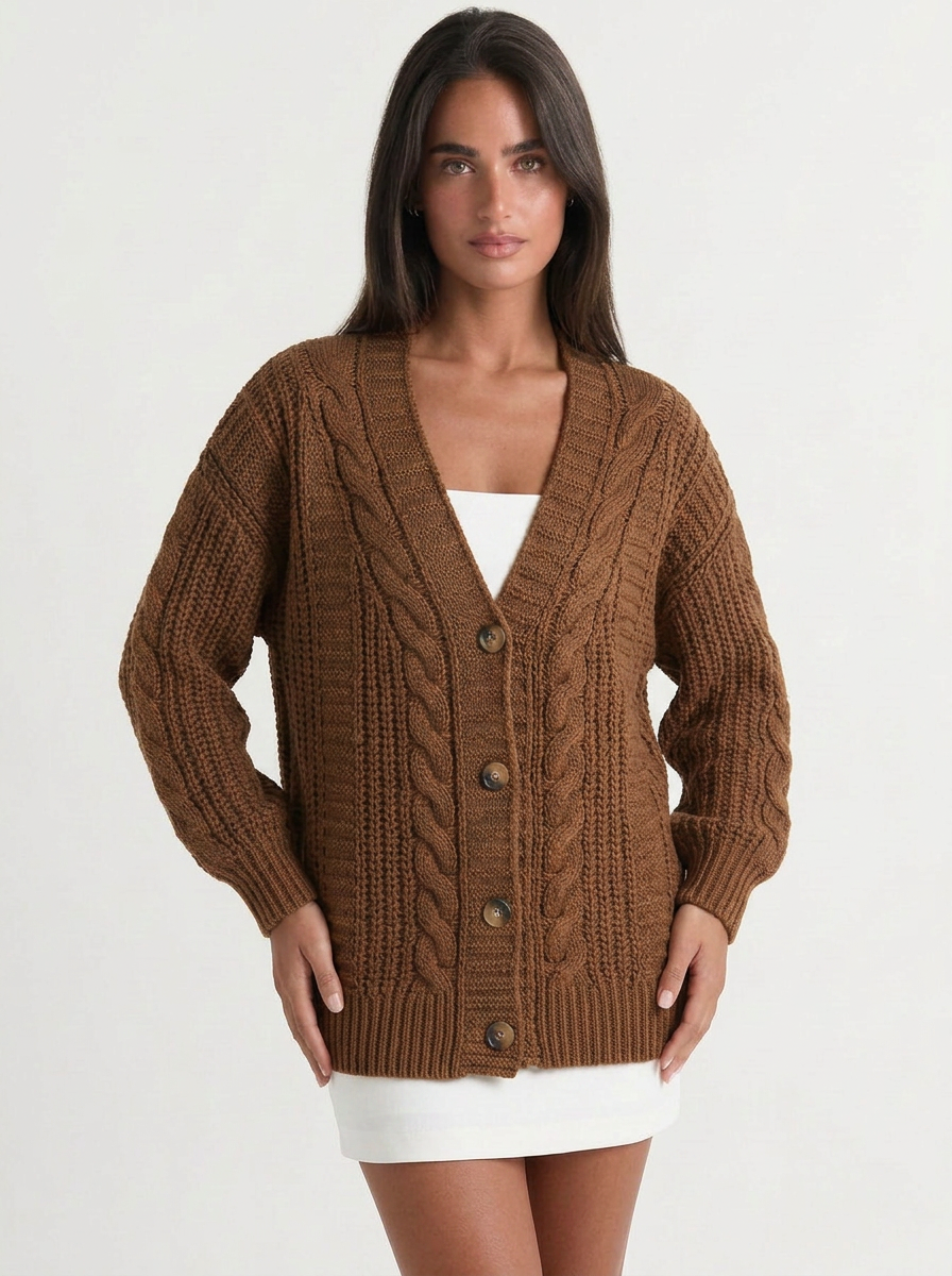 Willow | Women's Oversized Cable Knit Cardigan