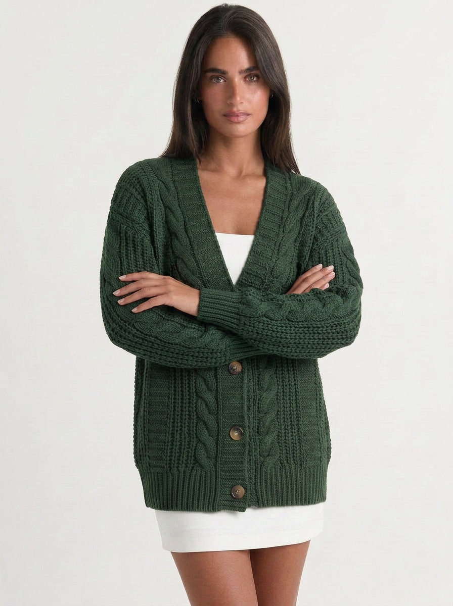 Willow | Women's Oversized Cable Knit Cardigan