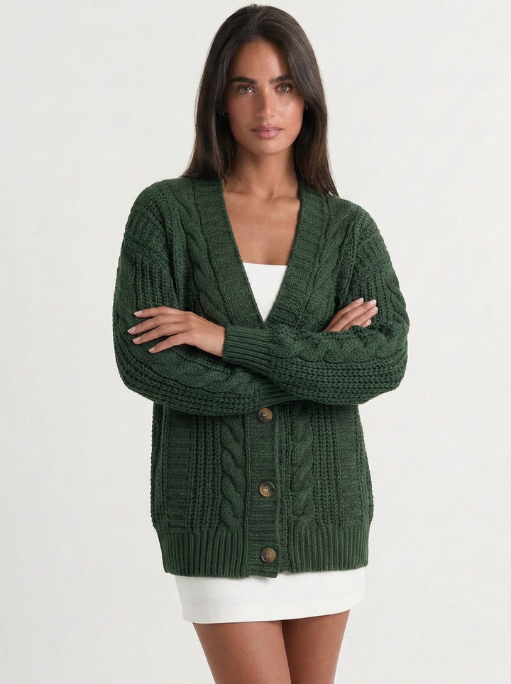 Willow | Women's Oversized Cable Knit Cardigan