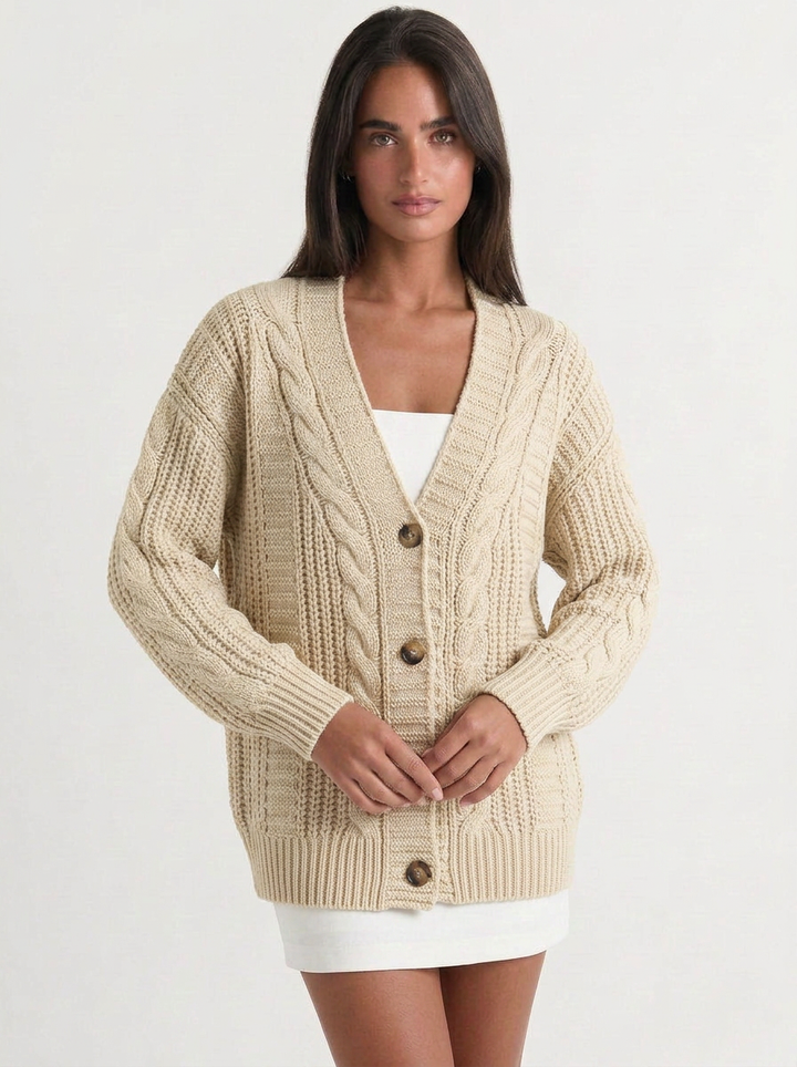 Willow | Women's Oversized Cable Knit Cardigan