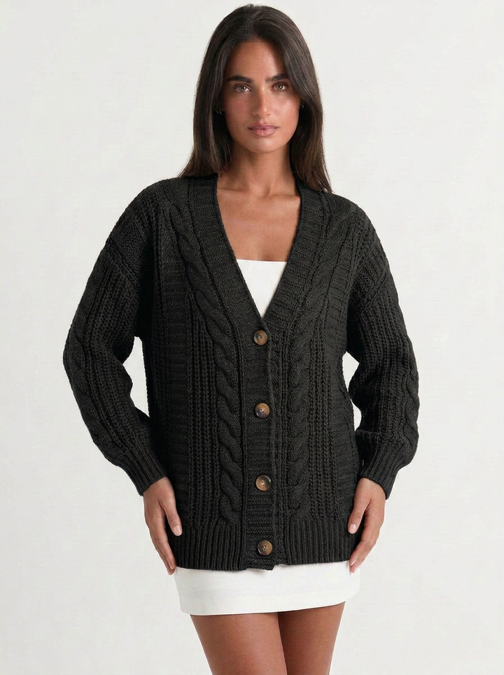 Willow | Women's Oversized Cable Knit Cardigan