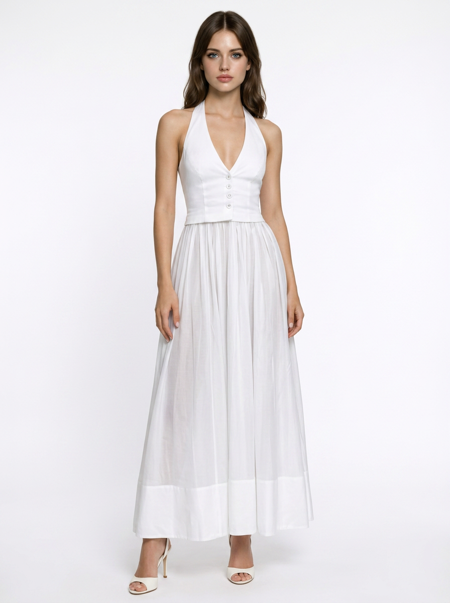 Wren | Halter Neck Maxi Dress