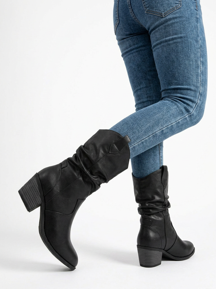 Wren | Women's Slouchy Leather Western Boots 2