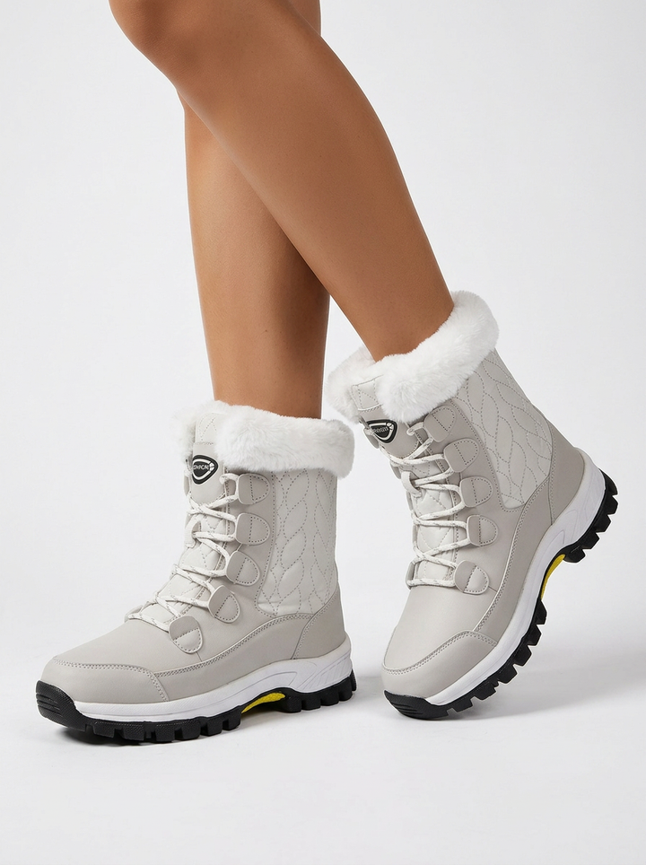 Wren | Women's Snow Boots with Fleece Trim