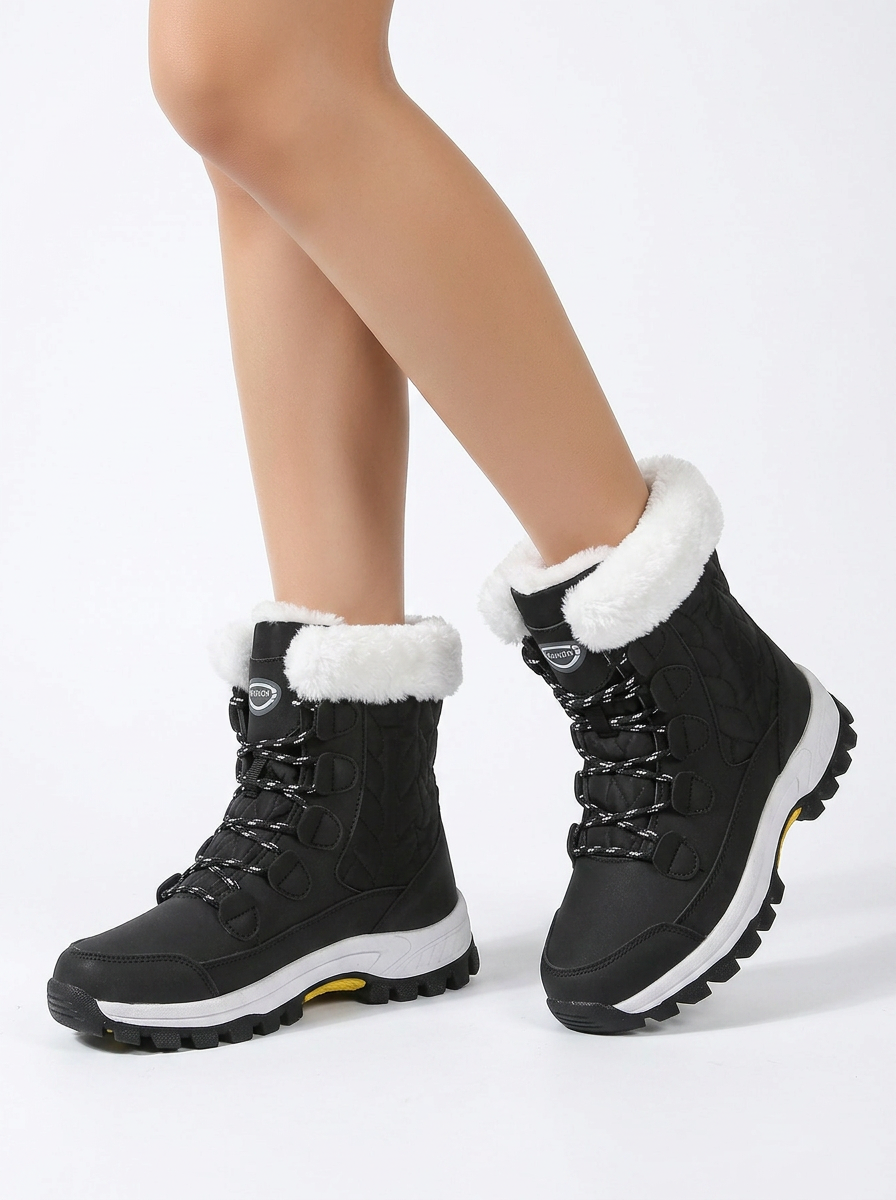 Wren | Women's Snow Boots with Fleece Trim