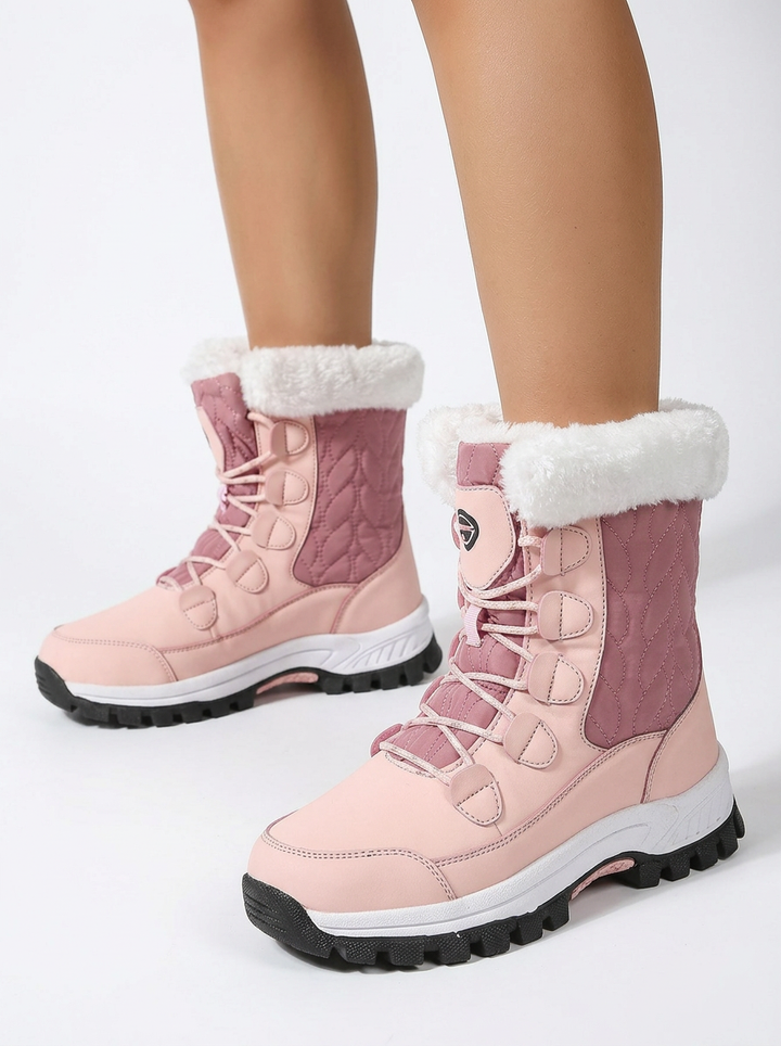 Wren | Women's Snow Boots with Fleece Trim