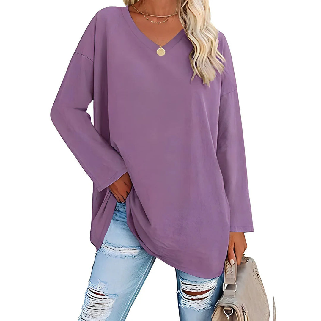 Saoirse | Women's V-Neck Long Sleeve Tunic