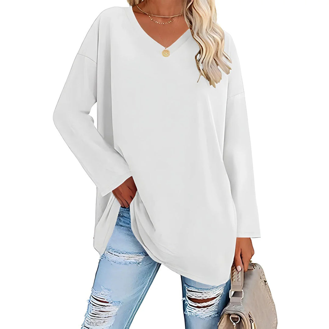Saoirse | Women's V-Neck Long Sleeve Tunic