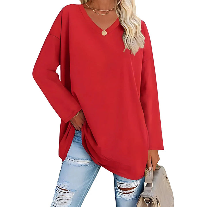 Saoirse | Women's V-Neck Long Sleeve Tunic