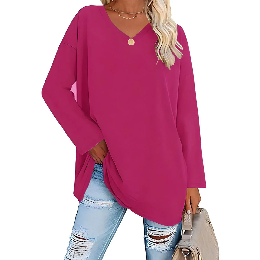 Saoirse | Women's V-Neck Long Sleeve Tunic