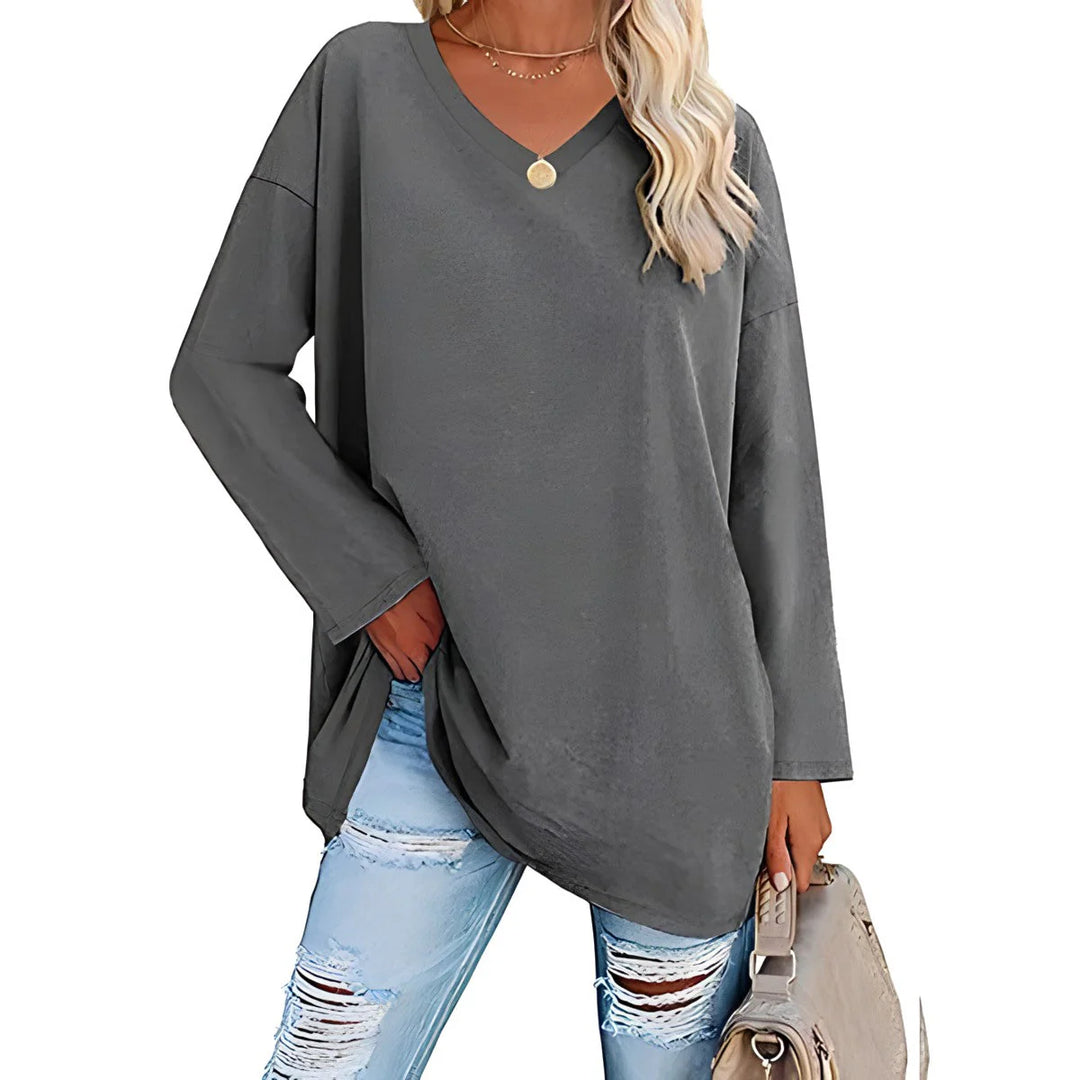 Saoirse | Women's V-Neck Long Sleeve Tunic