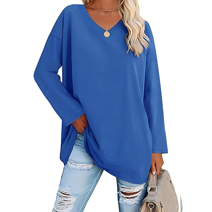 Saoirse | Women's V-Neck Long Sleeve Tunic