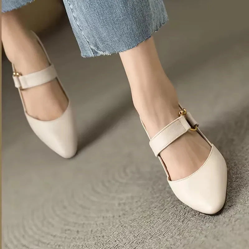 Black heels elegant slingback footwear with square toe and stable heel base