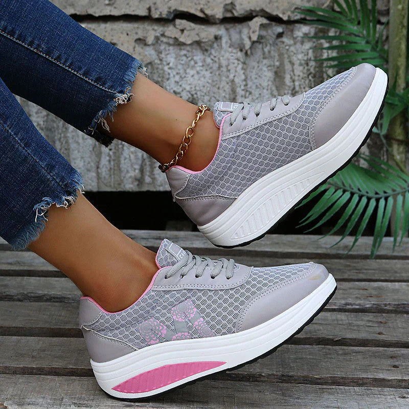 Women's orthopedic corrector walking sneakers suitable for work and casual everyday wear